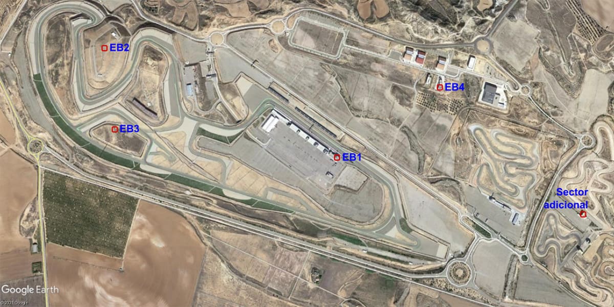 ubicaciones estaciones fibra ast Aragón para Motorland